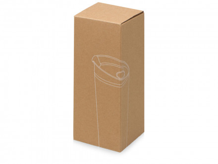 Термокружка Brite 500мл, белый/черный