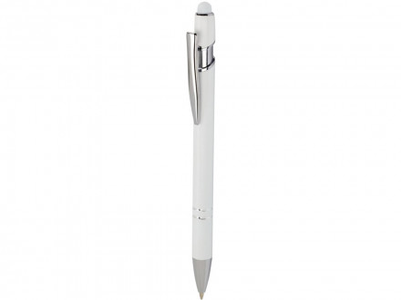 Kish шариковая ручка с серебристой отделкой - Белый (синие чернила)