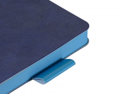 Ежедневник А5 датированный Boston 2027, синий с голубым обрезом