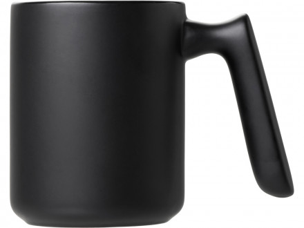 Кружка матовая с прямой ручкой Axio, 360 мл, черный