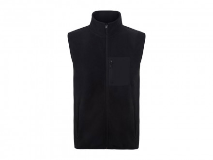 Жилет флисовый Trondheim унисекс, черный