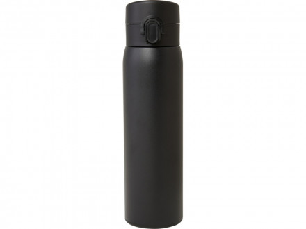 Термос Sika из нержавеющей стали, сертифицированной по стандарту RCS, объемом 450 мл с изоляцией - Черный