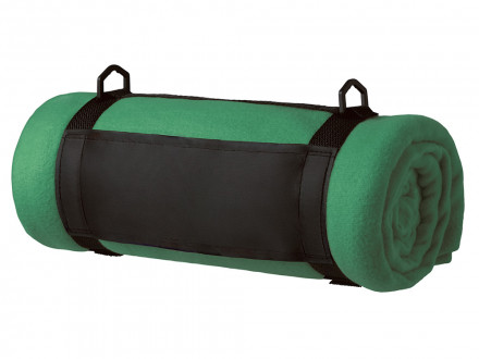 Плед Нежность с плечевым ремнем, зеленый