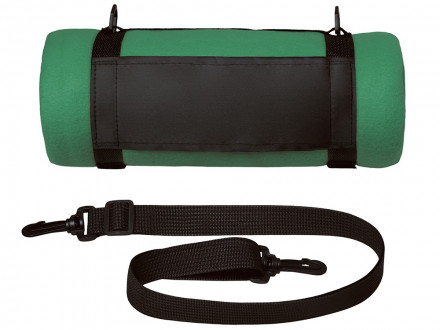 Плед Нежность с плечевым ремнем, зеленый