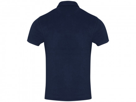 Рубашка поло унисекс Akoya из переработанного махрового материала - Темно - синий