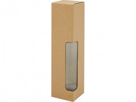 Ziggs спортивная бутылка из переработанного пластика объемом 650 мл, transparent charcoal