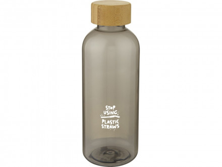 Ziggs спортивная бутылка из переработанного пластика объемом 650 мл, transparent charcoal