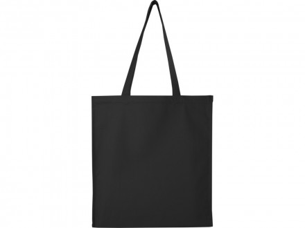 Florida эко-сумка с ластовицей плотностью 270 г/м² - сплошной черный