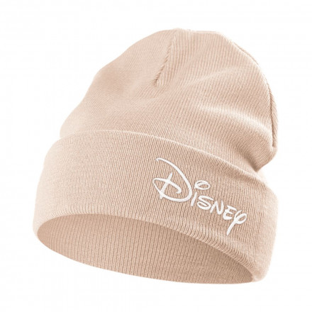 Шапка с вышивкой Disney, бежевая