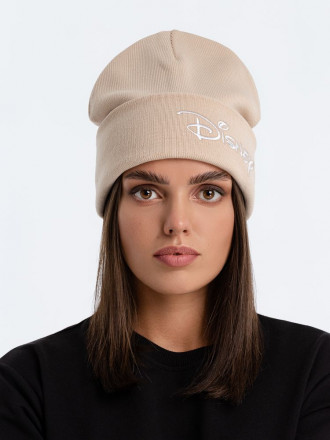 Шапка с вышивкой Disney, бежевая