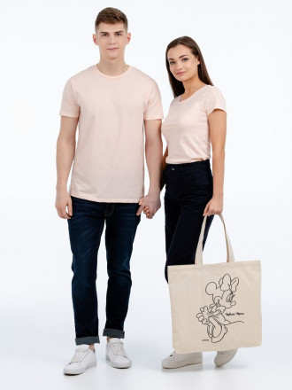 Холщовая сумка «Минни Маус. Lovely», неокрашенная