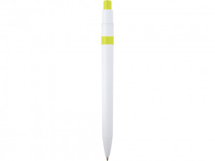 Unica шариковая ручка из переработанной пластмассы - Зеленый лайм (синие чернила)