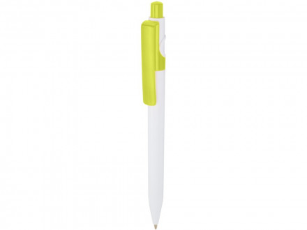 Unica шариковая ручка из переработанной пластмассы - Зеленый лайм (синие чернила)