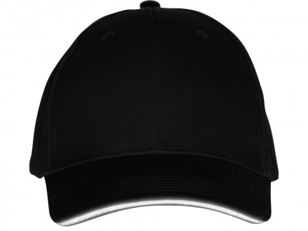 Кепка со светоотражающим кантом, черный