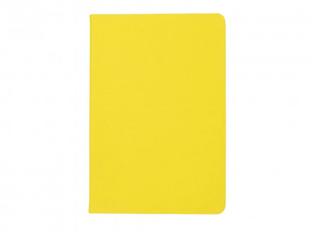 Бизнес-блокнот C2 софт-тач, твердая обложка, 128 листов, желтый