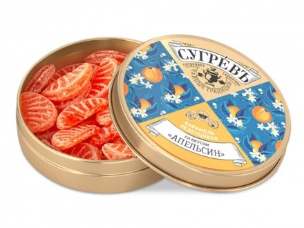 Ж/б монпансье СУГРЕВЪ апельсин