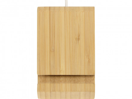 Беспроводное зарядное устройство из бамбука Jetty, 10 Вт, натуральный