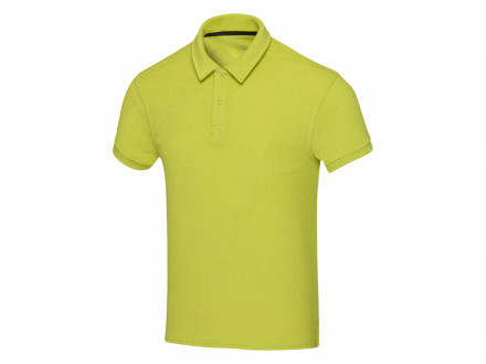 Рубашка поло унисекс Akoya из переработанного махрового материала - Лайм