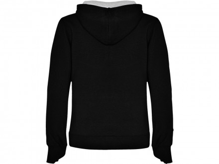 Толстовка с капюшоном Urban женская, черный/серый меланж