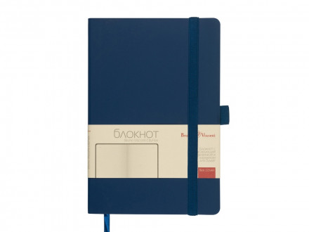 Блокнот А5  City Flex на резинке, синий