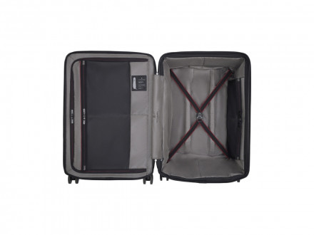 Чемодан VICTORINOX Spectra™ 3.0 Exp. Medium Case, чёрный, поликарбонат Sorplas™, 46x30x69 см, 81 л