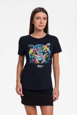 Футболка женская Jungle Look, темно-синяя