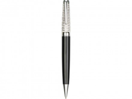 Набор William Lloyd : ручка шариковая и подставка, черный/серебристый