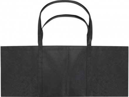 Jumbo эко-сумка очень большого размера из нетканого материала, объемом 65 л, сплошной черный