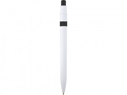 Unica шариковая ручка из переработанной пластмассы - сплошной черный (синие чернила)