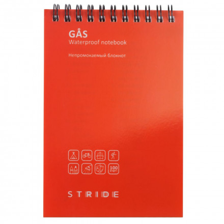 Непромокаемый блокнот Gus, оранжевый