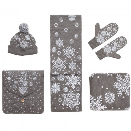 Варежки Snow Fairy, серые