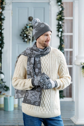 Варежки Snow Fairy, серые