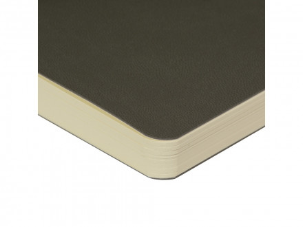 Скетчбук Sketch & Art в мягком переплете 145х145 мм, 100 л. бежевой бумаги 100 гр., серый