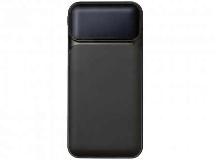 Подарочный набор Tesla с блокнотом А5, ручкой и пауэрбенком на 10 000 mAh, черный