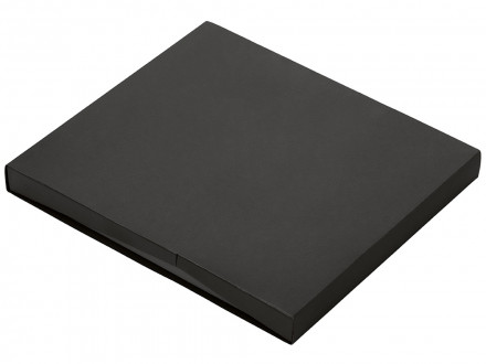 Подарочный набор Tesla с блокнотом А5, ручкой и пауэрбенком на 10 000 mAh, черный