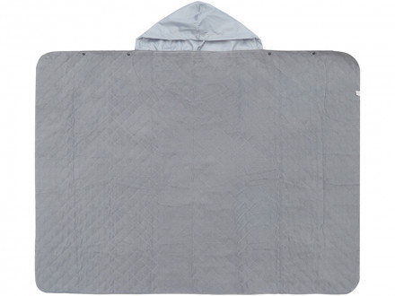 Пончо Cappy с капюшоном на липучке в мешке, серый