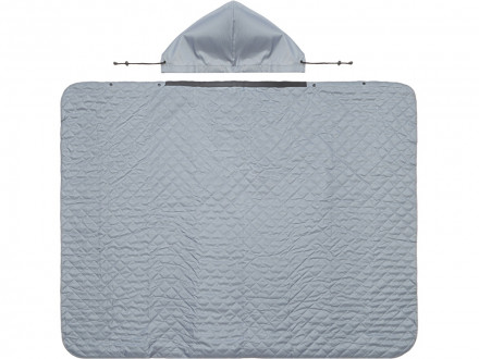 Пончо Cappy с капюшоном на липучке в мешке, серый