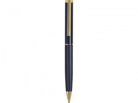 Шариковая металлическая ручка с золотистым слоем Monarch Gold, темно-синяя