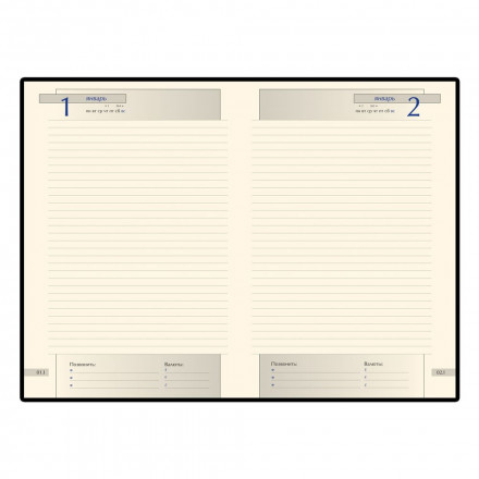 Ежедневник Imperium, полудатированный, синий