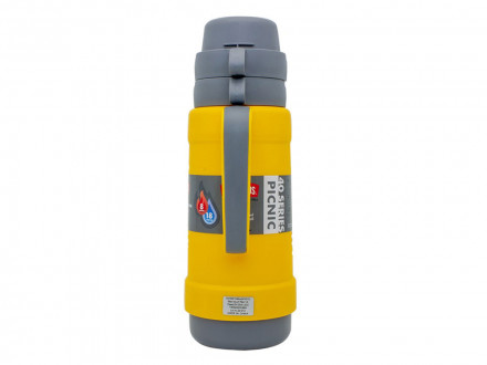 Термос со стеклянной колбой тм THERMOS PICNIC 40 Series Yellow 1,0L
