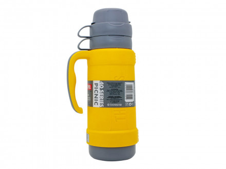 Термос со стеклянной колбой тм THERMOS PICNIC 40 Series Yellow 1,0L