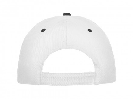 Бейсболка Panel унисекс, белый/черный