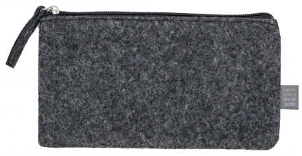 Пенал из RPET-фетра Felt, серый