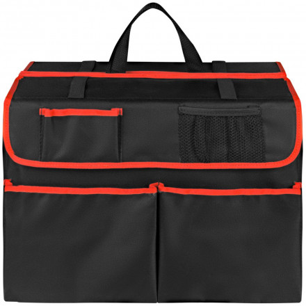 Органайзер в багажник автомобиля Carmeleon, черный с красным