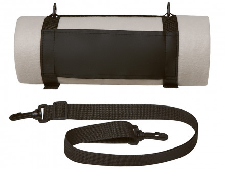 Плед Нежность с плечевым ремнем, светло -серый