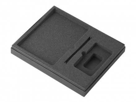 Подарочный набор c блокнотом С1, ручкой и повербанком 5000 mAh, фиолетовый