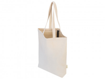 Сумка Fixy из переработанного хлопка с фиксирующей эластичной лентой, натуральный