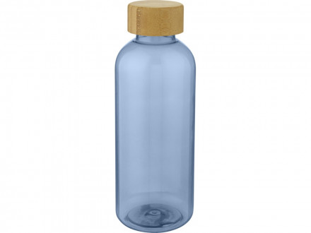 Ziggs спортивная бутылка из переработанного пластика объемом 650 мл, синий прозрачный