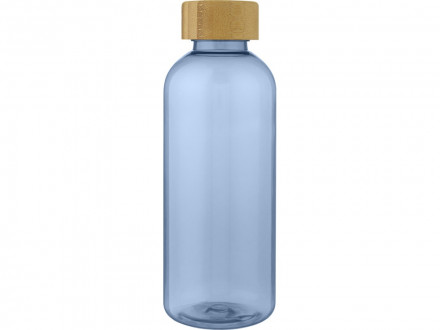 Ziggs спортивная бутылка из переработанного пластика объемом 650 мл, синий прозрачный