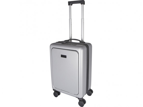 Rover Pro 20-дюймовый чемодан на колесах из материалов, переработанных согласно стандарту GRS, объемом 40 л - Серебряный